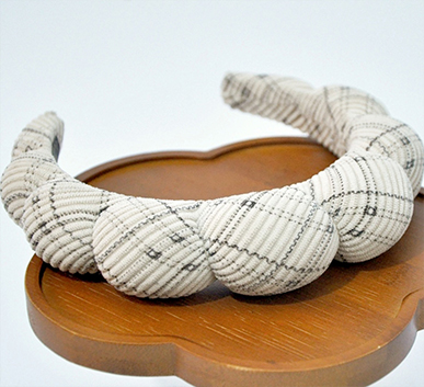 Plaid-Scalloped-Headband