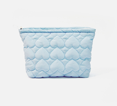 Quilted Heart Handle Bag