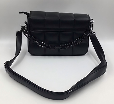 Women Chocolate Square PU Leather Flap Shoulder Bag1