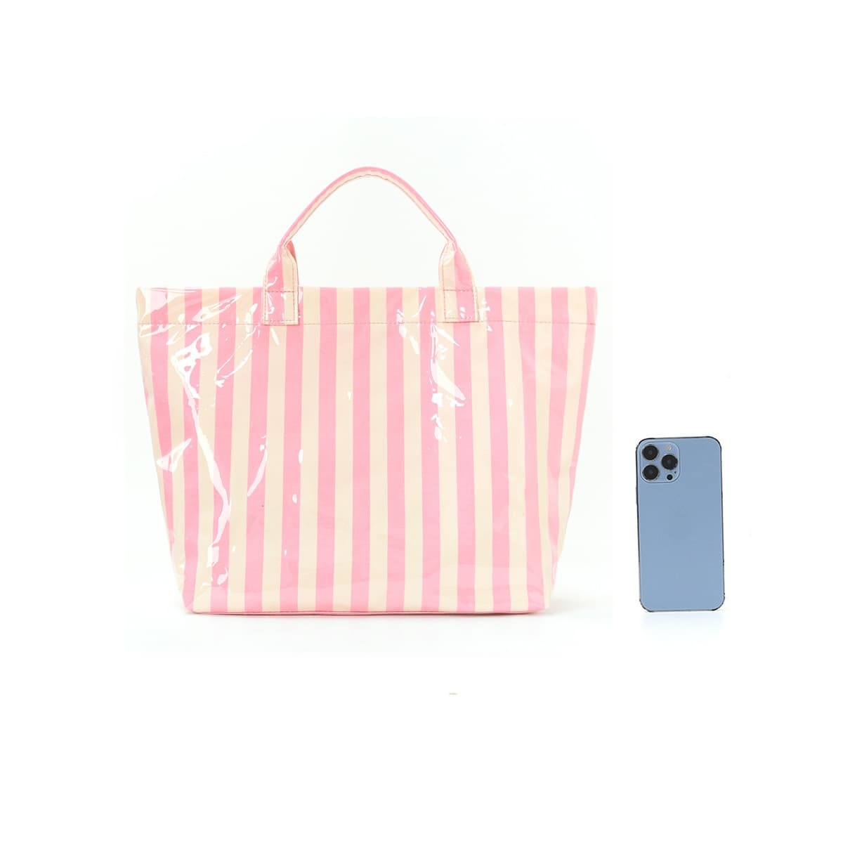 Summer Refreshing Striped Tote Bag