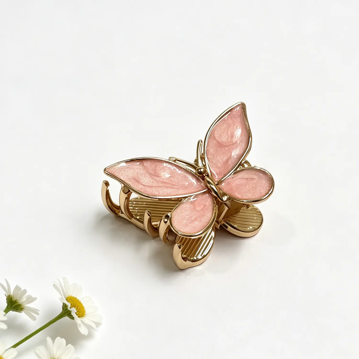 Mini Drip Oil Butterfly Hair Claw Clips, Electroplated Zinc Alloy Fresh Sweet Lolita Animal Hair Accessories Women Bangs Decorative Jaw Clips