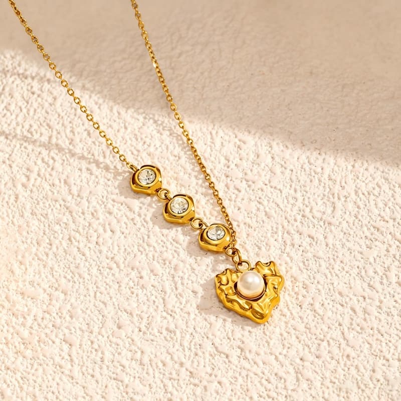 18K Gold Plated Stainless Steel Choker Necklace for Women